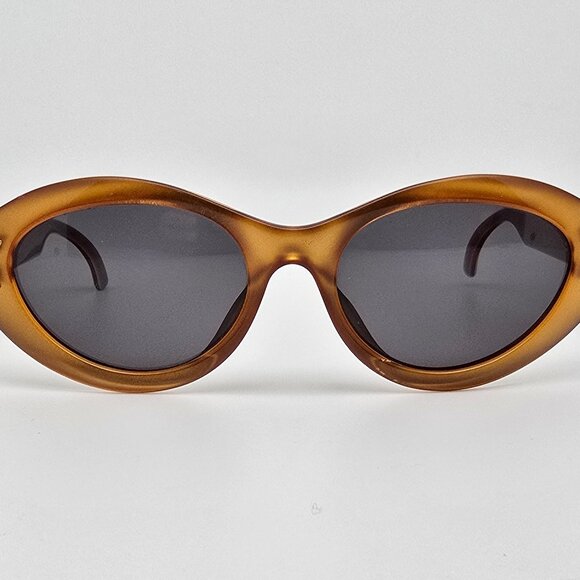 Christian Dior 2905 10 Crystal Burnt Orange Gold Frame Grey Lens Sunglasses 53mm main image 7